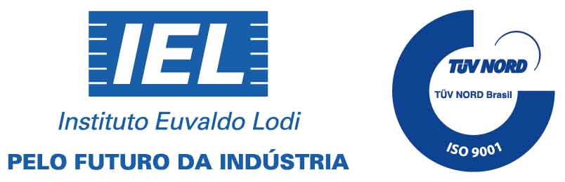 Logo IEL com CERTIFICADO NBR ISO 9001 BRTUV